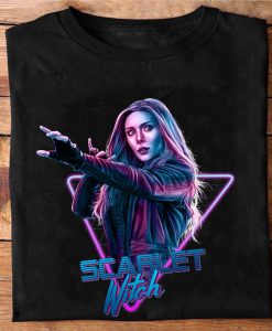 Cool Marvel Infinity War Scarlet Witch Red Splat Gift for Fans of Marvel Trending tshirt