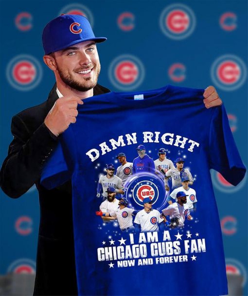 Damn right I am a Chicago Cubs fan now 2021 Gift Fan Lover Unisex Trending Tshirt