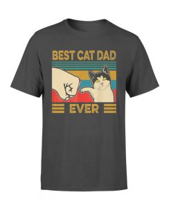 Father's Day Best Cat Dad Ever Bump Fit T-Shirt