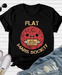 Flat Mars Society Space Astronaut Astronomy Science TShirt