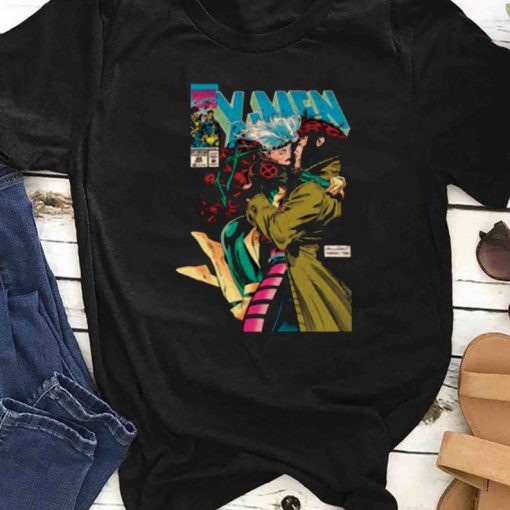 Gambit and Rogue Xmen As Vintage Comic Cover T-Shirt