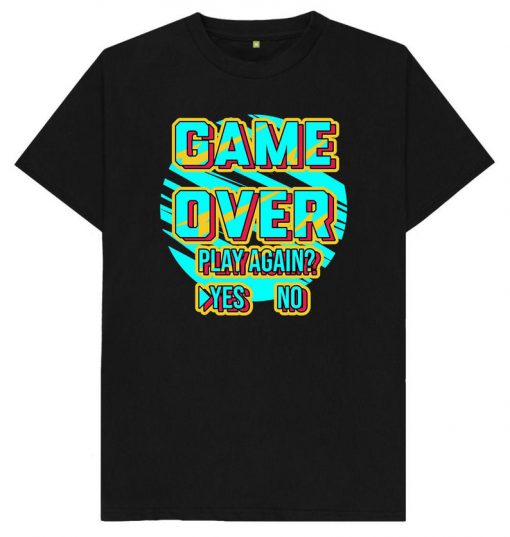 Game Over Play Again Gaming - T-Shirt