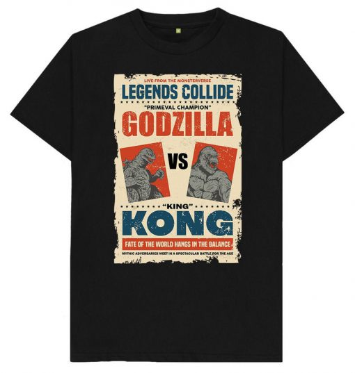 Godzilla Vs King Kong - Legends Collide - Poster T Shirt