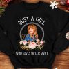 Just A Girl Who Loves Taylor Swift Flowers Gift For Taylor Swift Fans Unisex Sweater