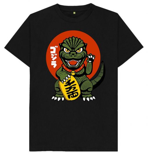 Lucky Godzilla Japanese Poster Inspired T Shirt