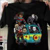 Michael Myers Jason voorheen Freddy Scooby doo scary faces villains t-shirt