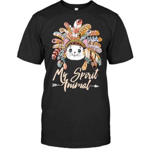 My Spirit Animal Cat Shirt, Happy Gift