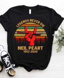 Neil Peart Legends Never Die Vintage Retro T-Shirt