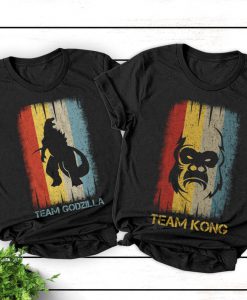 Official Team kong, Official Team God.zilla. TShirt, couple tshirt