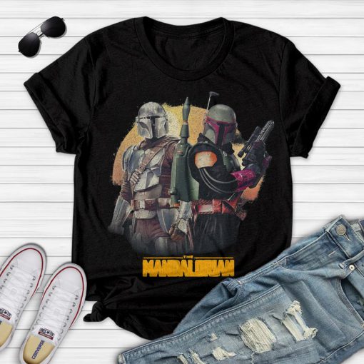 Premium Star Wers The Mondalorian & Bobo Fett Team Up R15 shirt