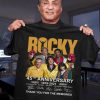 Rocky 45th anniversary 1976 2021 signatures thank you for the memories Trending Unisex tshirt