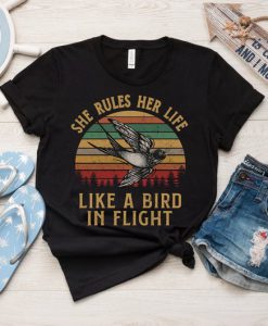 She Rules Her Life Like A Bird In Flight Vintage Shirt Fleetwood Mac Band T-Shirt