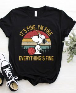 Snoopy Dungeons And Dragons Shirt, It'S Fine, I'M Fine, Everythings Fine Shirt