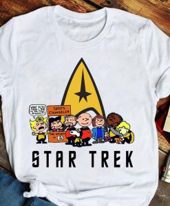 Snoopy The Peanuts Family Mashup Star Trek Unisex Tshirt