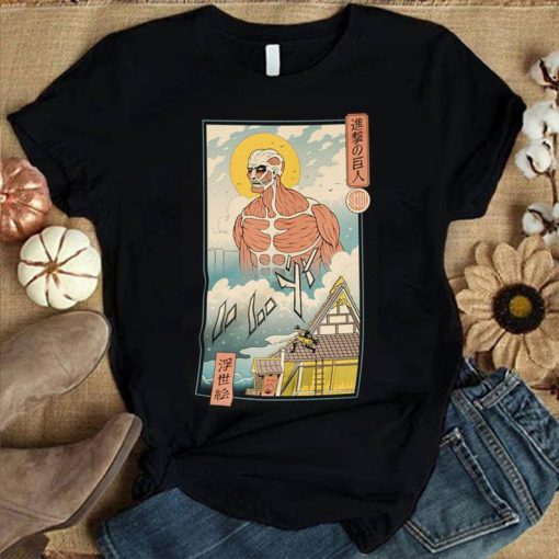 Titan In Edo shirt,Attack On Titan Japan Film Fan Lover Unisex Trending tshirt