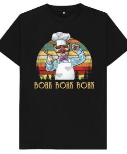 Vert der Ferk Bork Bork Bork Funny Novelty Chef Knife Vintage - T-Shirt