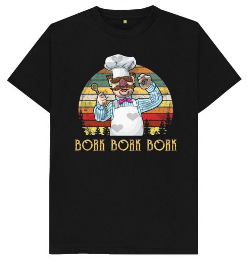 Vert der Ferk Bork Bork Bork Funny Novelty Chef Knife Vintage - T-Shirt