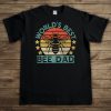 World's Best Bee Dad T-shirt, Vintage Funny Beekeeping Father's Day Gift