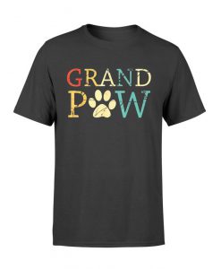 Grand Paw Dog T-Shirt Dog Lover Grandpaw Grandpa