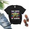 100 Days Of School Baby Yoda T shirt