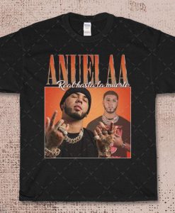 ANUEL AA Rap Hiphop 90s Retro Vintage T-shirt