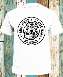 Cobra Kai T-shirt Classic Retro 80s Film Movie Karate Kid First Strike Mens Womens Unisex Top Tee