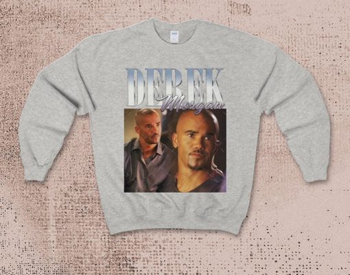 DEREK MORGAN Criminal Minds TV Series Retro Vintage unisex crewneck Sweatshirt