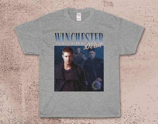 Dean Winchester Supernatural Movie fan Vintage Throwback T-shirt