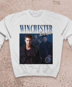 Dean Winchester Supernatural Movie fan Vintage Throwback unisex crewneck Sweatshirt