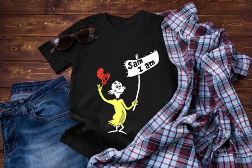 Dr Seuss Sam I Am Logo Gift Birthday Christmars T Shirt