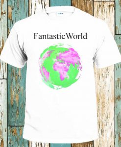 Fantastic Green Pink World T-Shirt Mother Nature Universe Planet Earth Science Sci-Fi Mens Womens Unisex