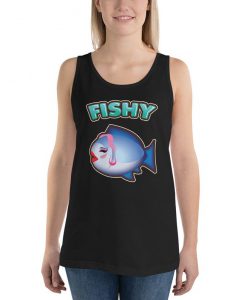 Fishy Emoji Unisex Tank Top