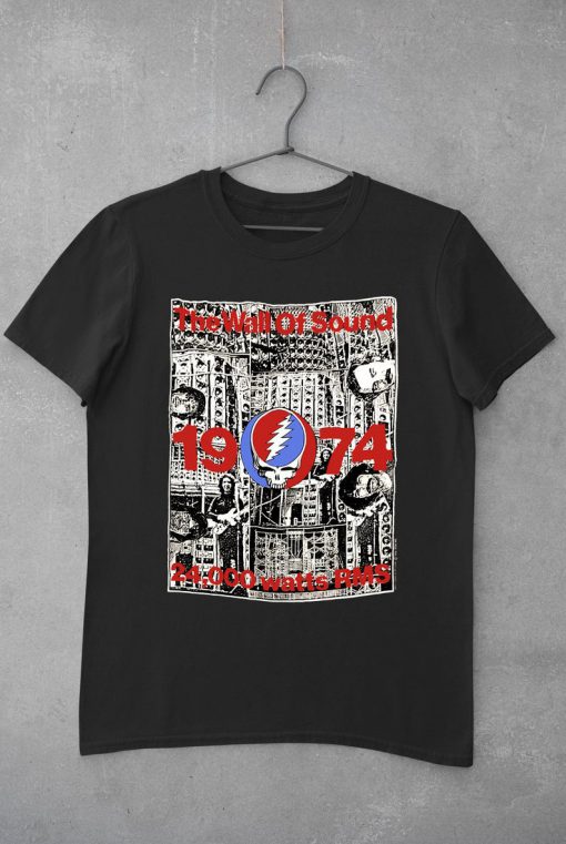 GRATEFUL DEAD The Wall Of Sound 1990 Gift Birthday Christmars T Shirt