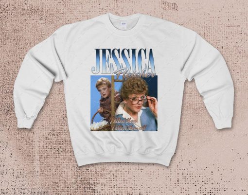 Jessica Fletcher - Murder She Wrote 80s Movie Retro Vintage unisex crewneck Sweatshirt