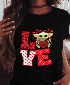 Love Valentine Yoda Valentine 2021 T shirt