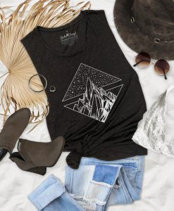 Star Mountain Design Flowy Tank Top