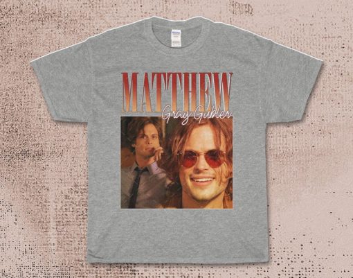 Vintage Matthew Gray Gubler Rap Hip Hop 90s Retro Criminal MInds T Shirt