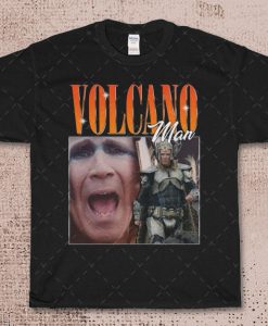 Vintage Volcano Man, Volcanic Protector Man, Fire Saga, Eurovision Song Contest Homage T-shirt