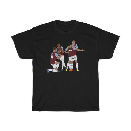 West Ham Jesse Lingard Declan Rice Pablo Fornals Goal Celebration Essential T-Shirt