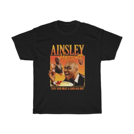 Ainsley Harriott Homage T-shirt Top Shirt Tee Funny Vintage Retro 90's Icon Men's Women'