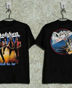 Dokken Tooth Nail 1984 85 Tour Concert Top Gildan T shirt Two side