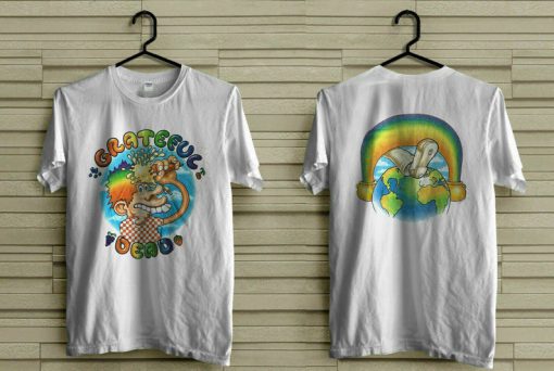 Grateful Dead white TShirt Europe 72 rare vintage tour Two side