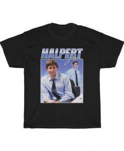 Jim Halpert Homage T-Shirt Funny Office TV Show Retro 90's Vintage