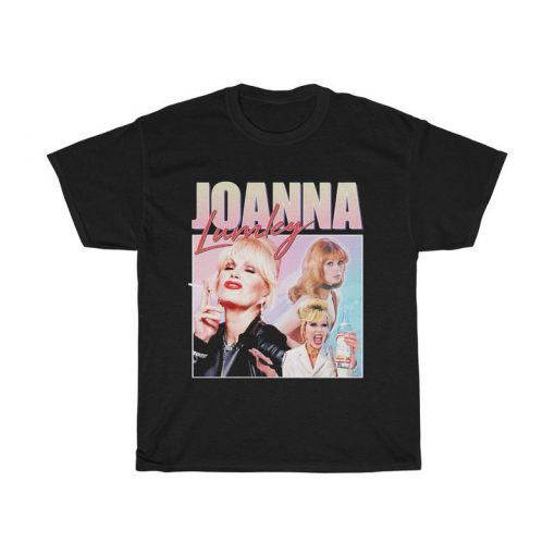 Joanna Lumley Homage T-Shirt Funny Gift UK Film TV Icon Retro 80's 90's Vintage