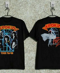 KROKUS the blitz tour 8485 tshirt two side