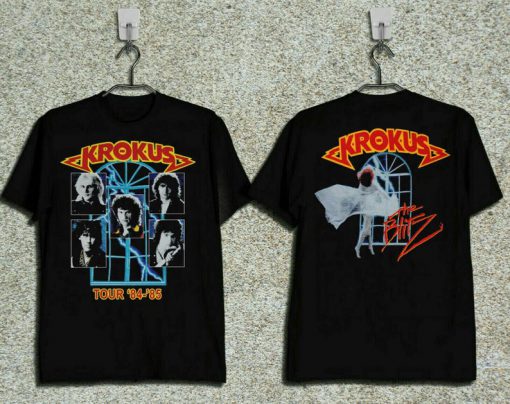 KROKUS the blitz tour 8485 tshirt two side