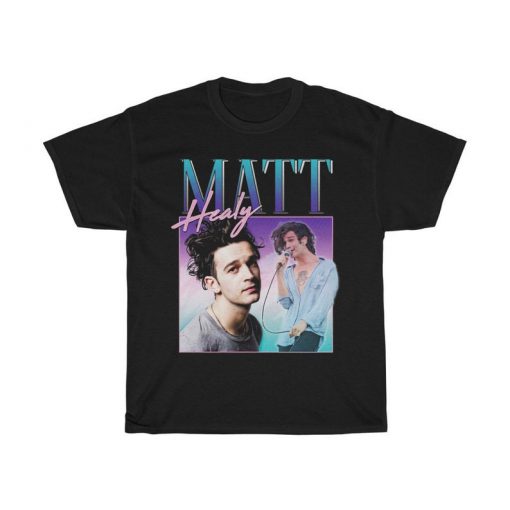 Matt Healy Homage T-shirt Top Shirt Tee Funny Matty 1975 Retro 90's 80's Party