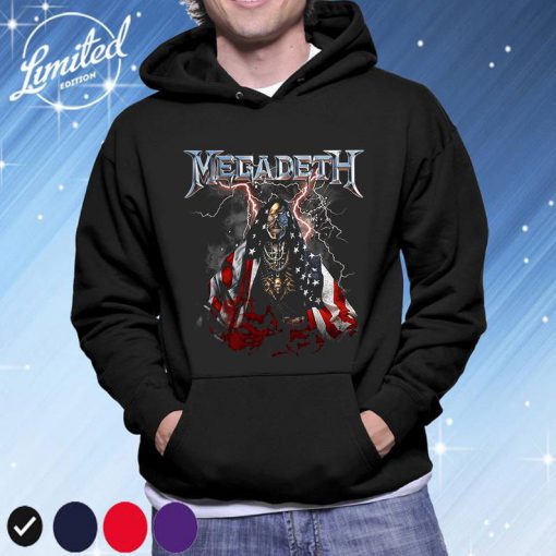 Megadeth USA Flag Shirt, Megadeth Shirt, Unisex Hoodie