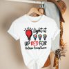 Red Autism Acceptance, Light It Up Red For Autism - In April We Wear Red Autism Acceptance Unisex T-Shirt