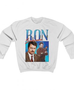 Ron Swanson Funny Gift Parks and Icon Retro 80's 90's Unisex Heavy Blend Crewneck Sweatshirt